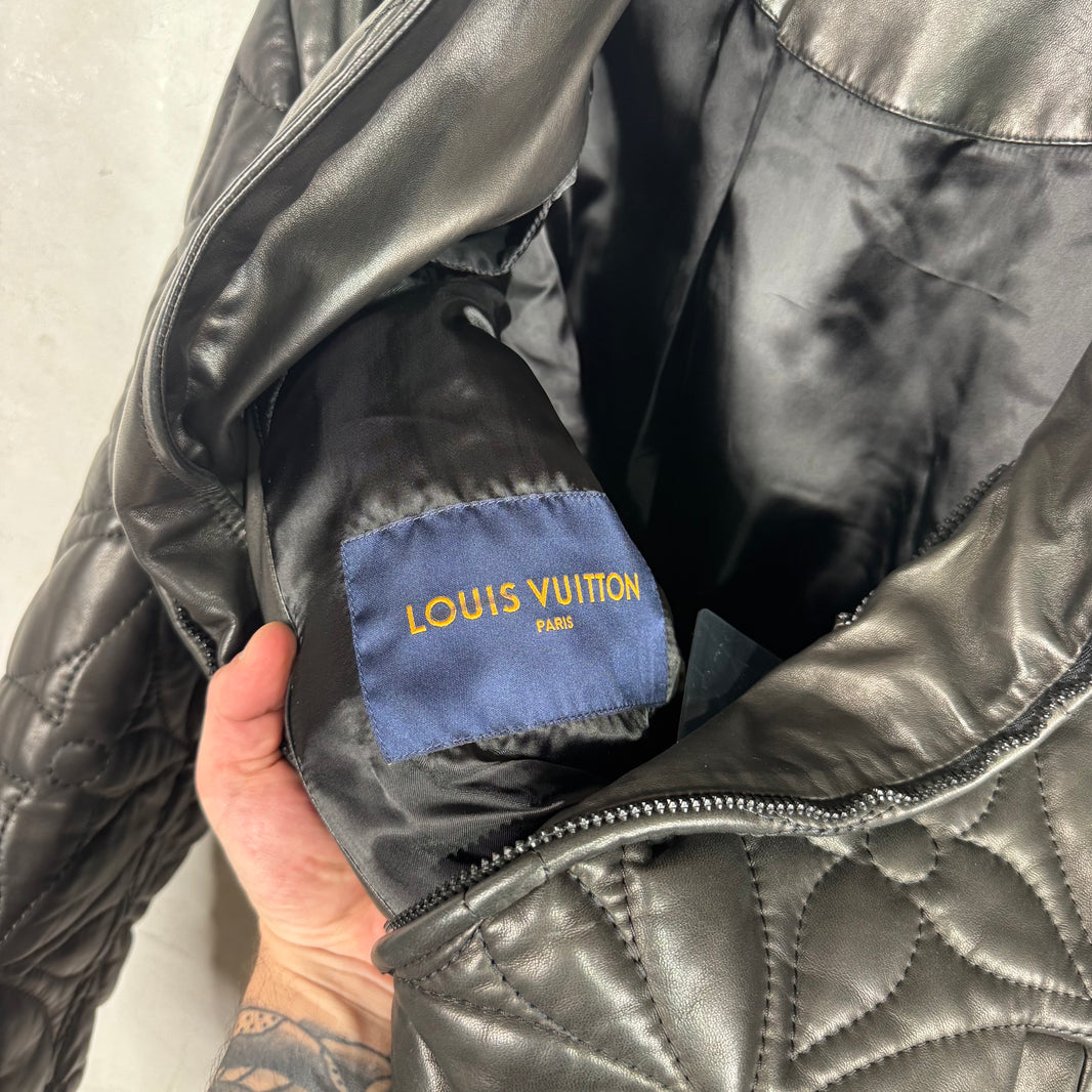 Louis Vuitton Plus Monogram Leather Jacket
