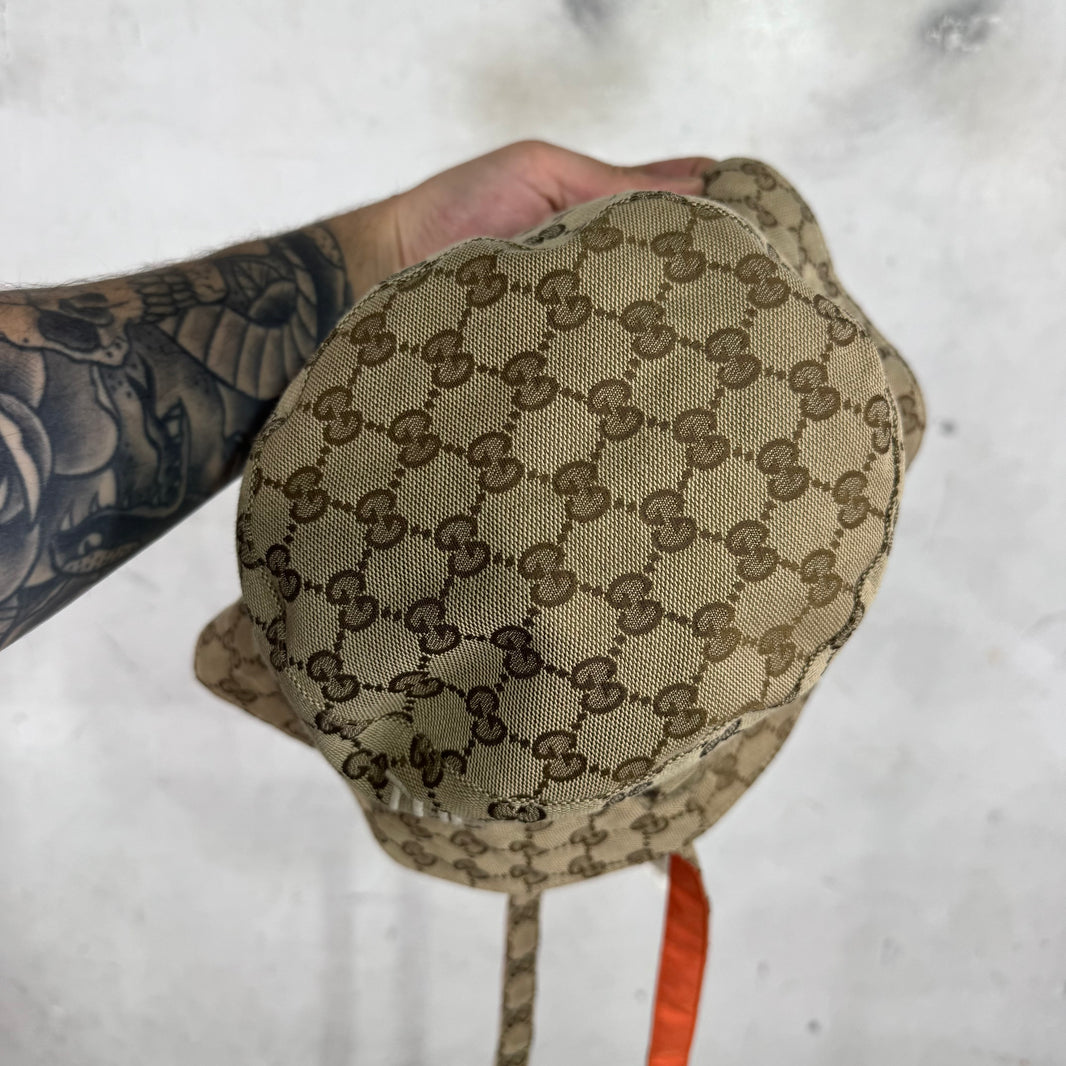 Gucci x TNF Monogram Safari Bucket Hat