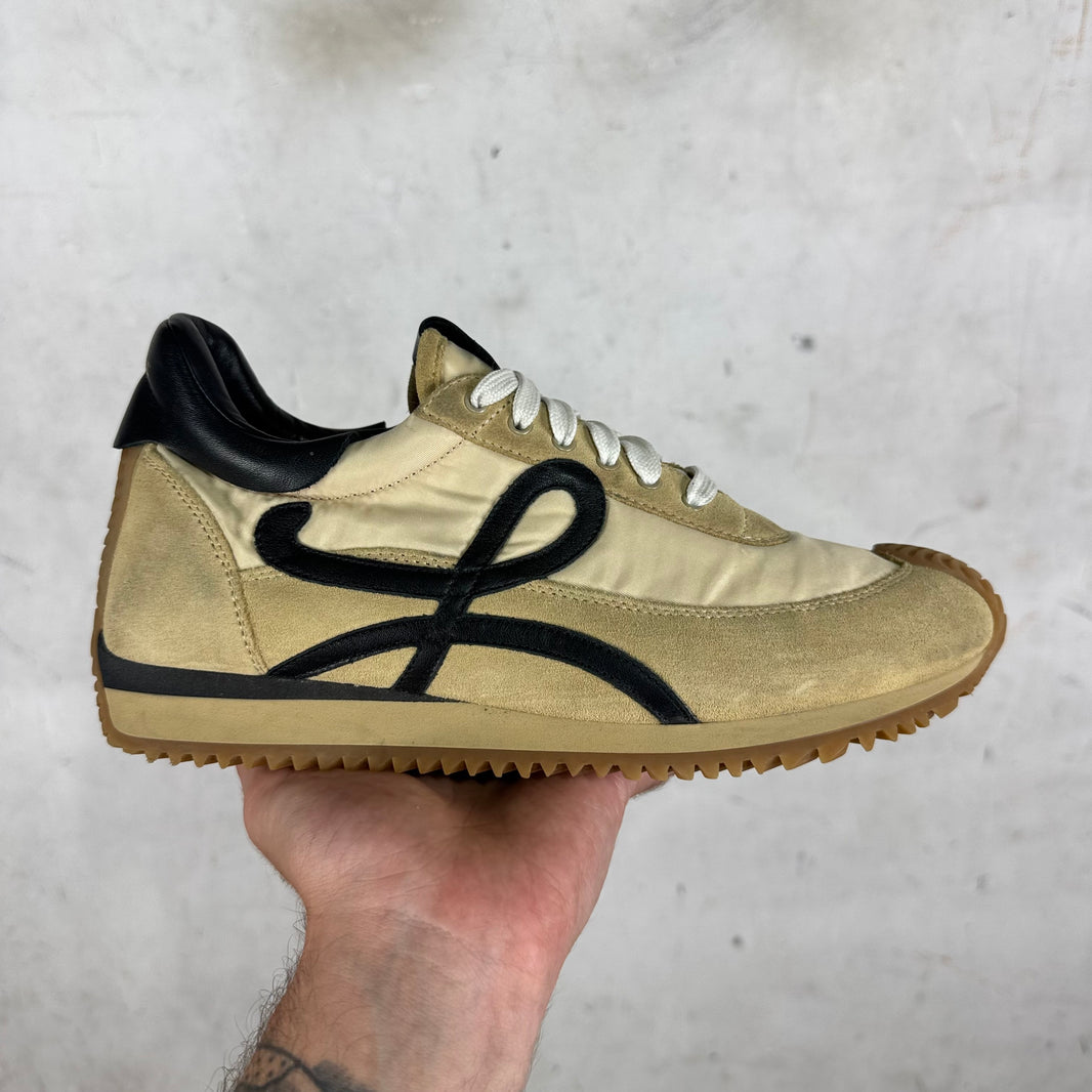 Loewe Tan Nylon Suede Runners