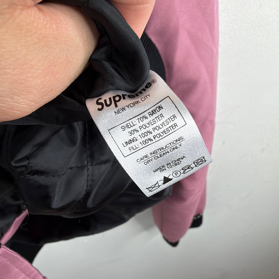 Supreme Pink Argyle Bomber Jacket