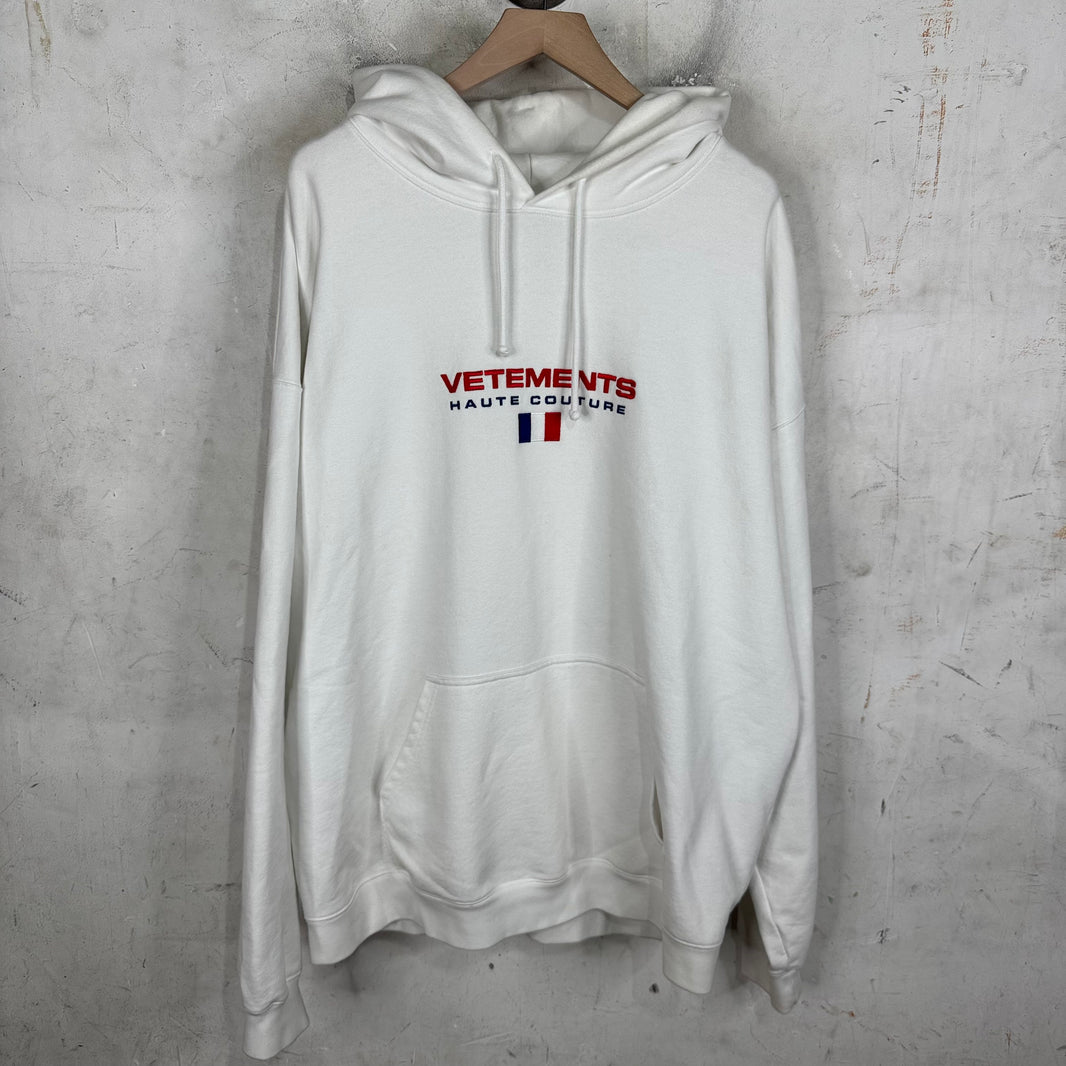 Vetements Haute Couture White Hoodie