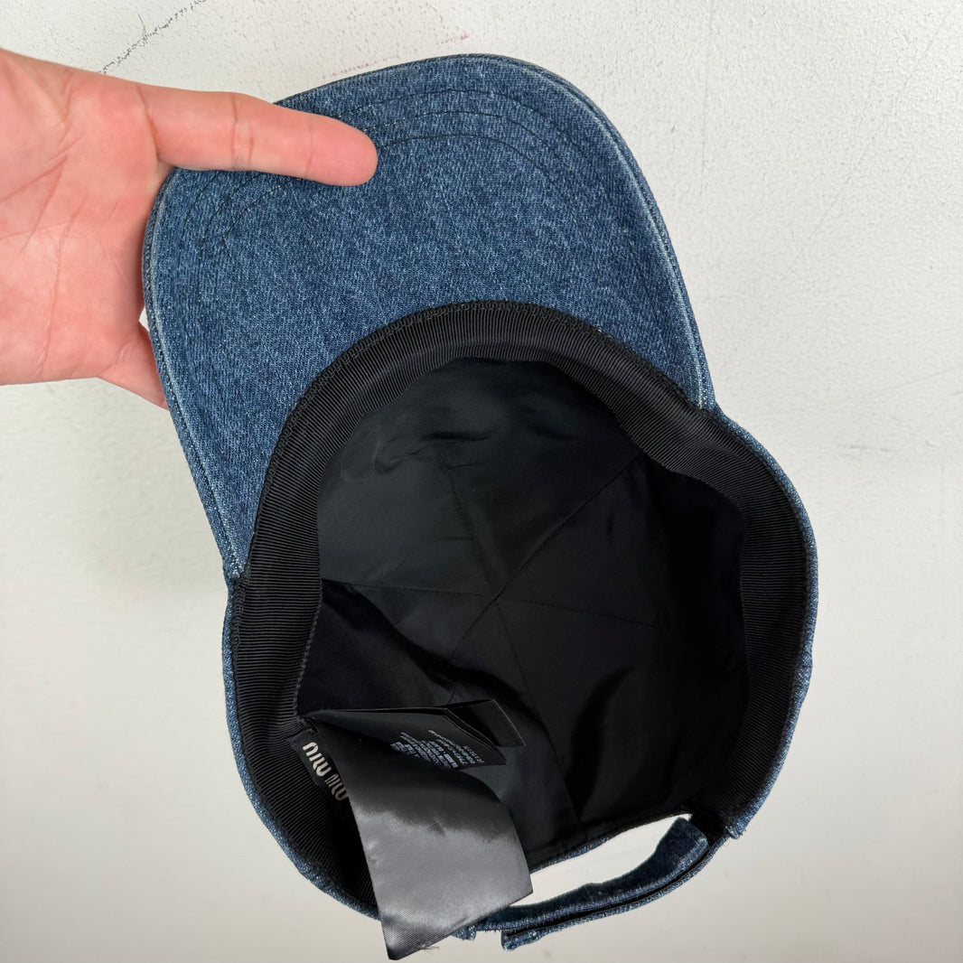 Miu Miu Denim Baseball Hat