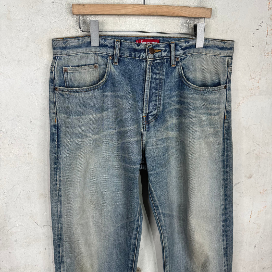 Supreme Light Wash Selvedge Jeans