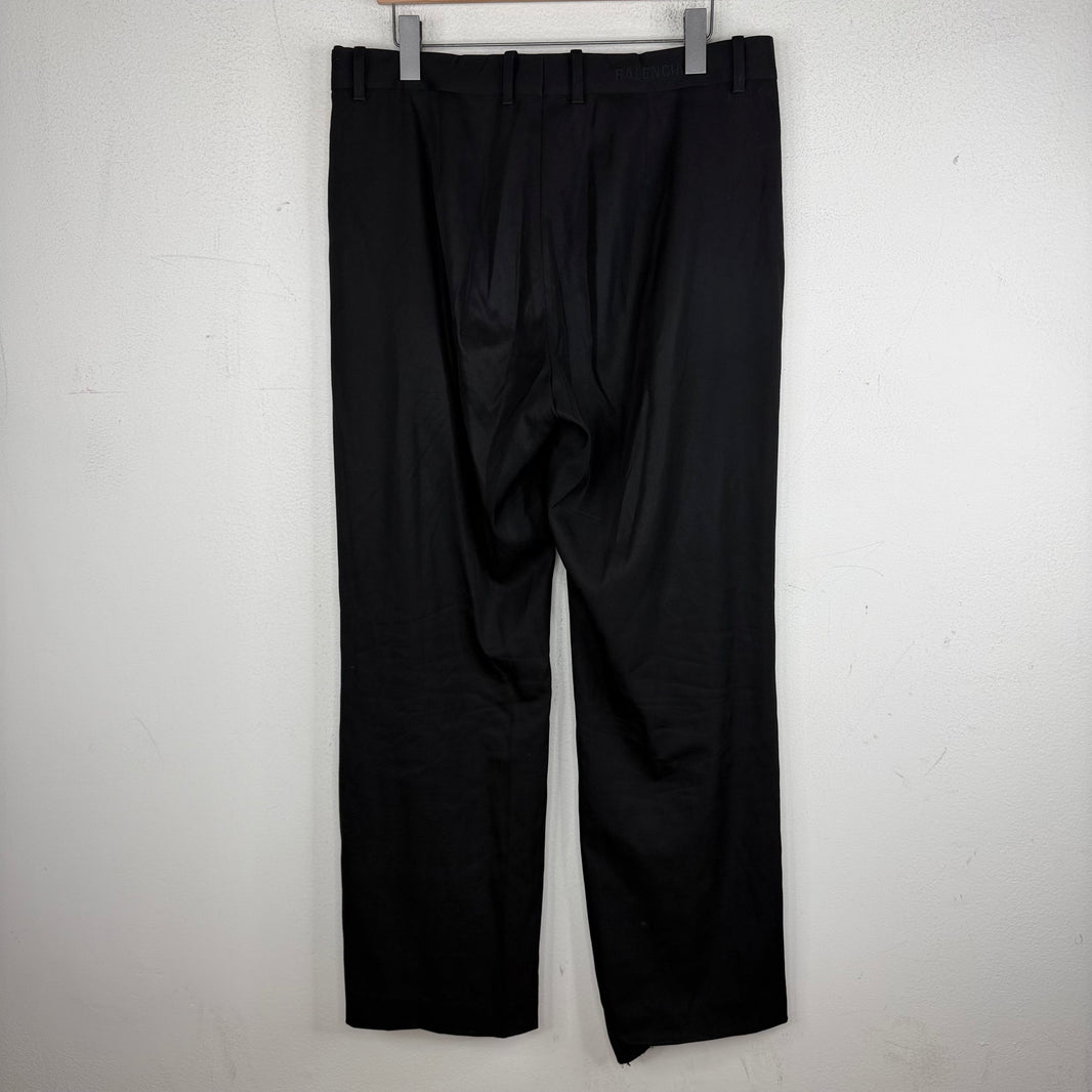 Balenciaga Black Straight Leg Trousers