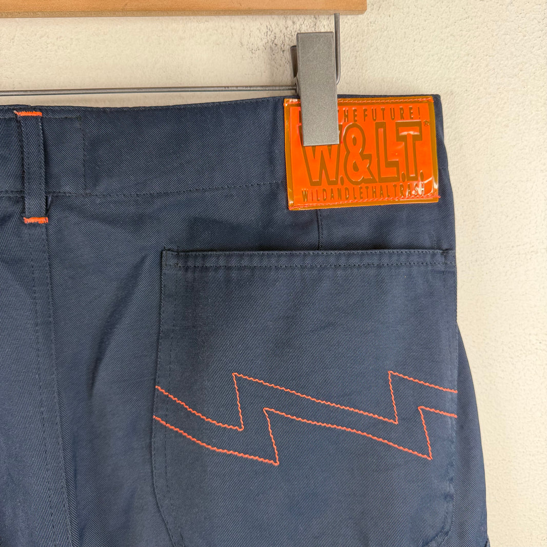 Walter Van Beirendonck Navy Cargo Pants