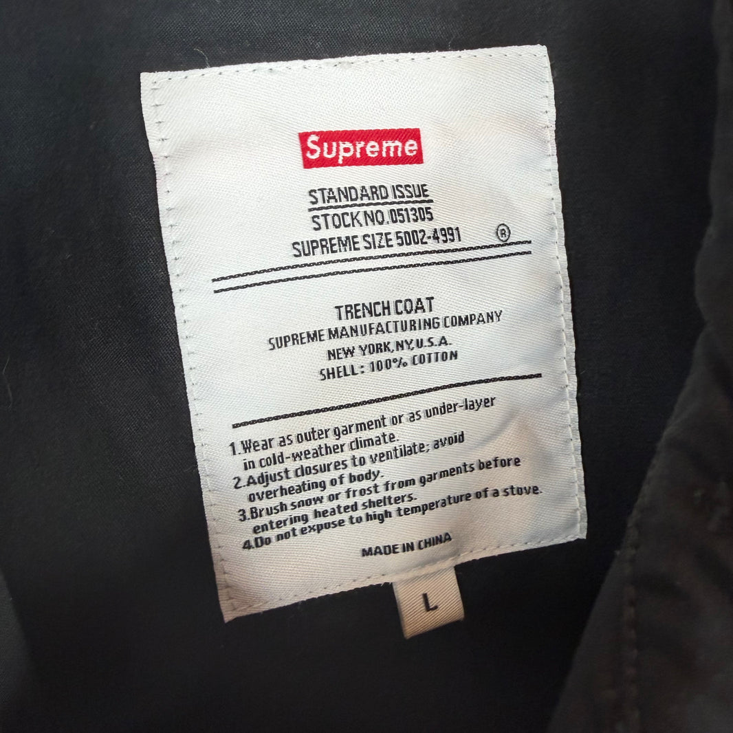 Supreme Black Misfits Trench Coat