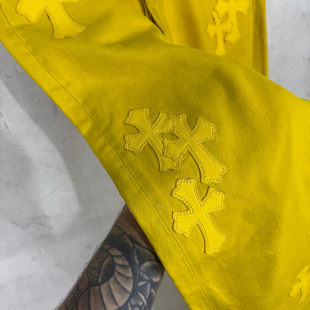 Chrome Hearts x Levis Yellow Patch Jeans