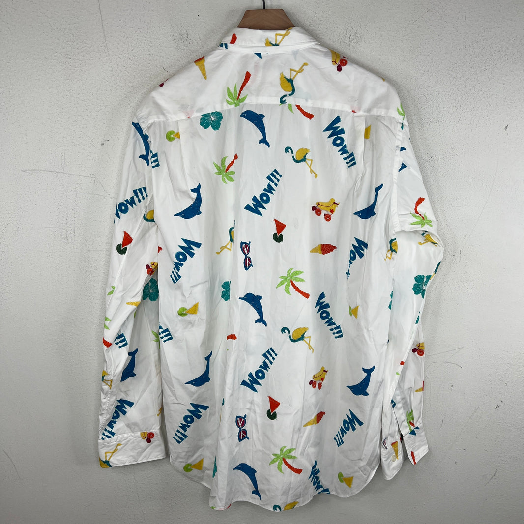 CDG Homme Plus Wow Printed Button Up Shirt
