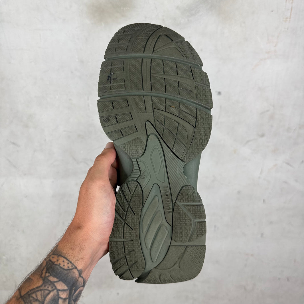 Balenciaga Olive Tourist Sandals