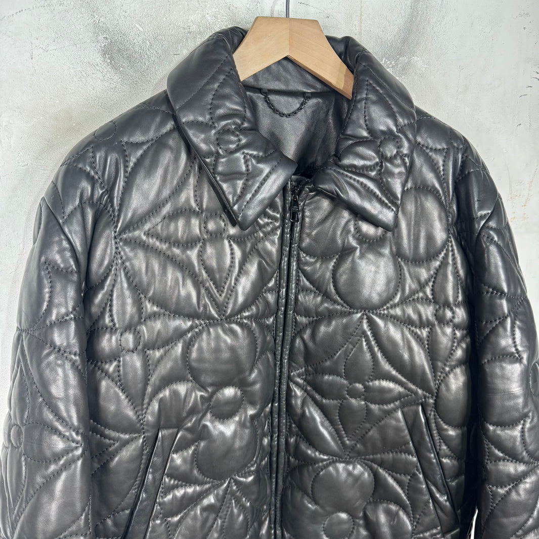 Louis Vuitton Plus Monogram Leather Jacket