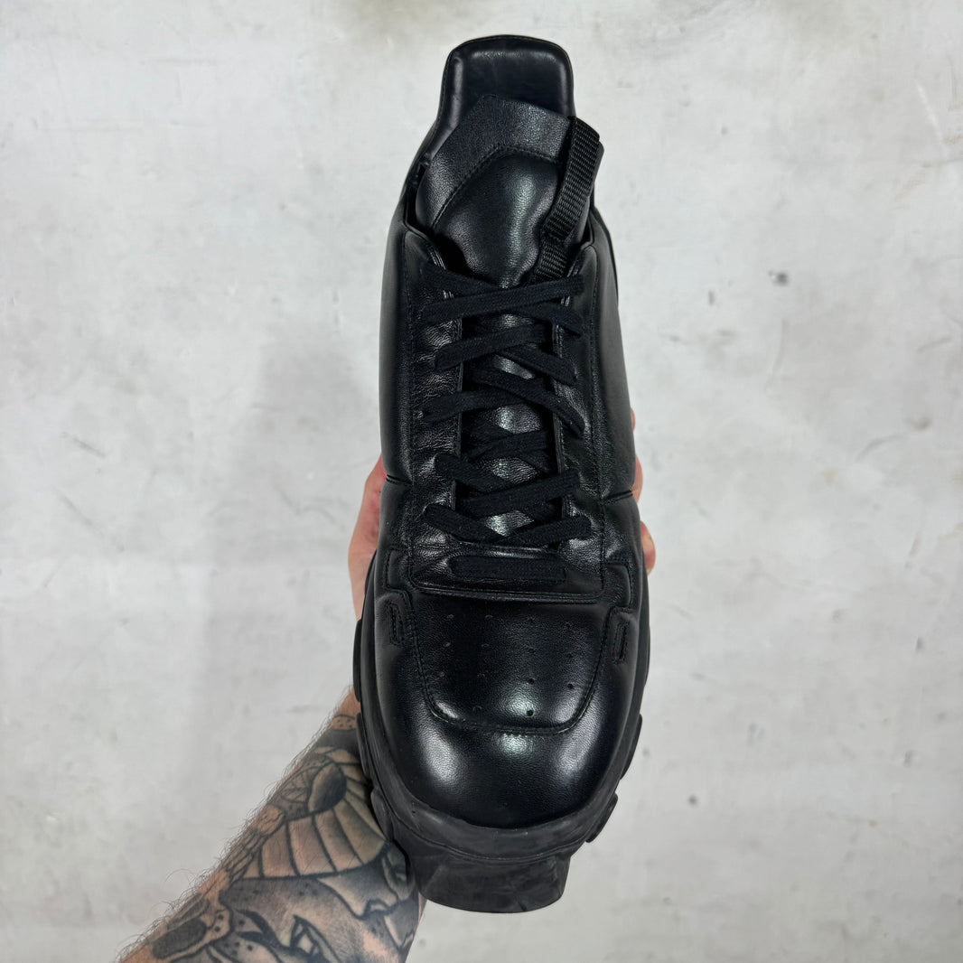 Rick Owens Tonal Black Maximal Tractor Shoes