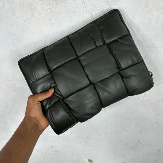 Bottega Veneta Green Laptop Case
