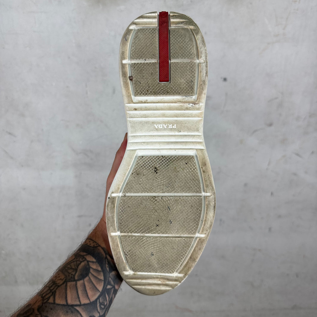 Prada White Patent Americas Cup