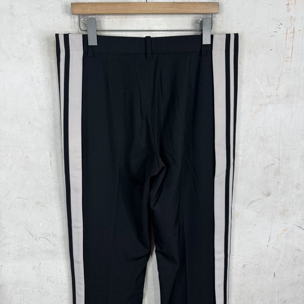 Balenciaga Snap Striped Loose Trousers
