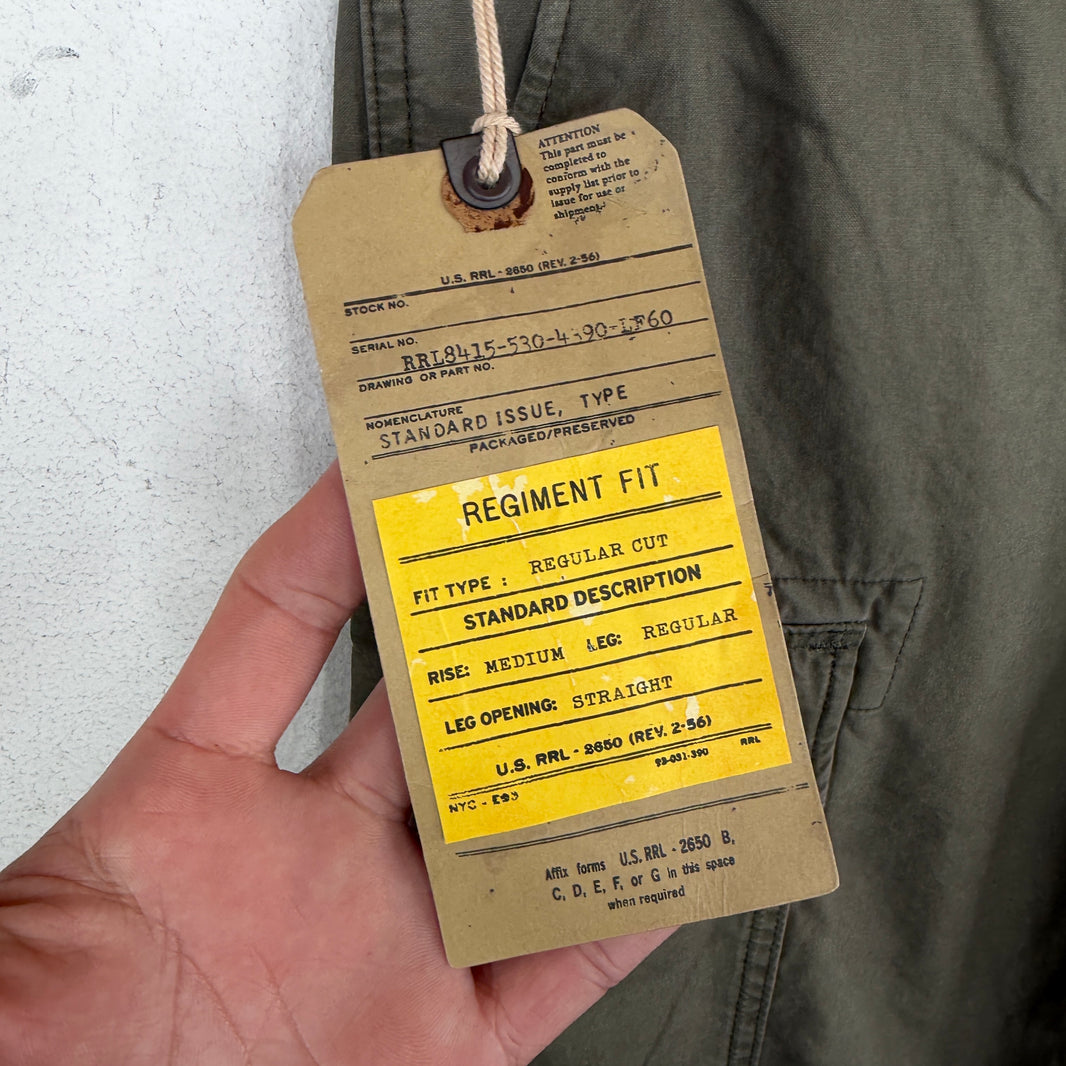 RRL Olive Military Cargo Pants