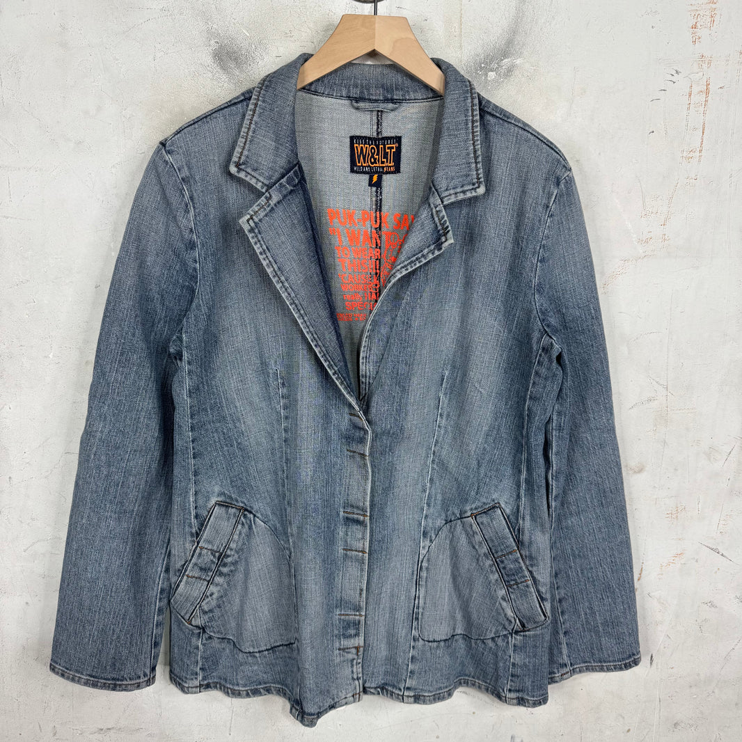 Walter Van Beirendonck Denim Blazer