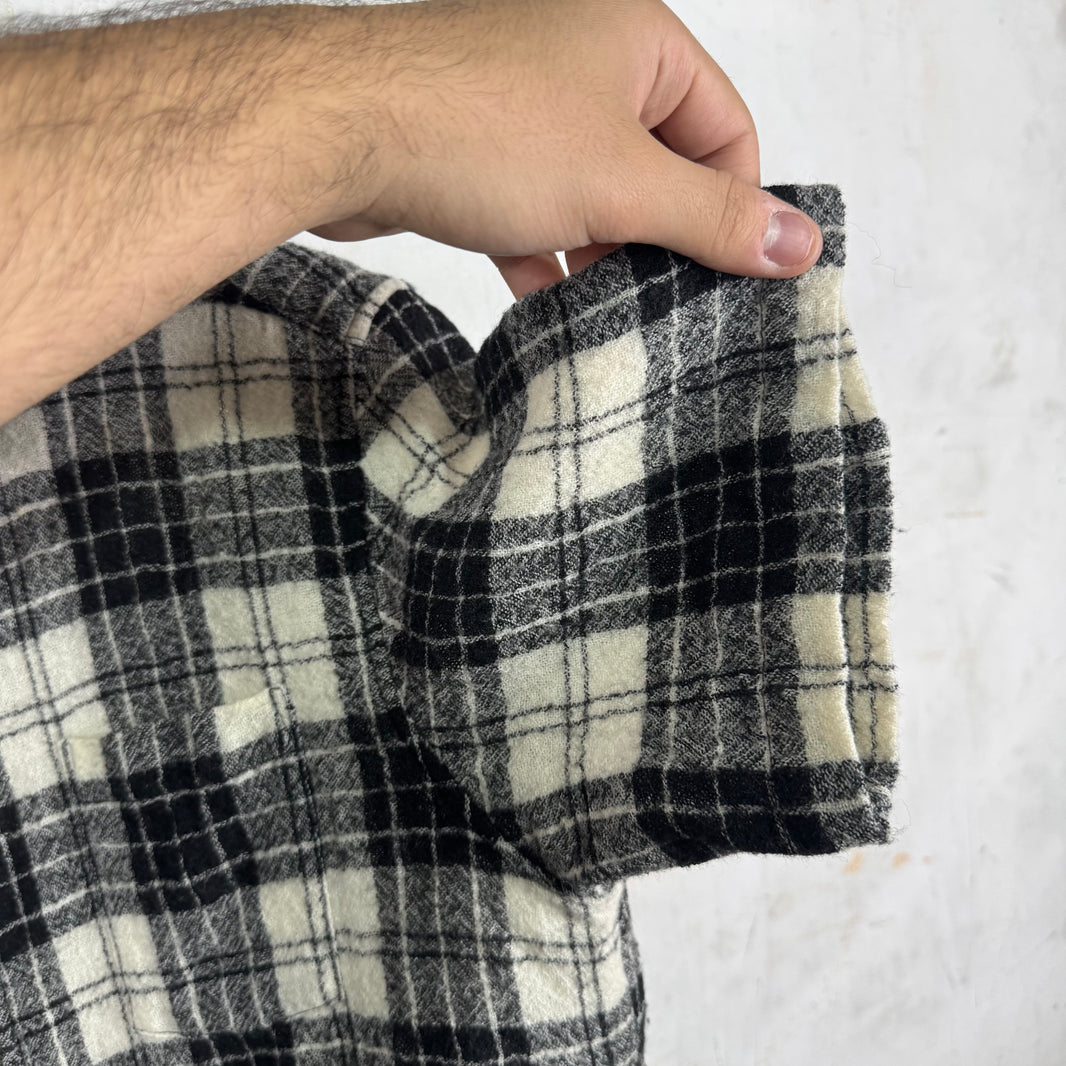 Chrome Hearts Plaid Wool Zipped S/S Shirt
