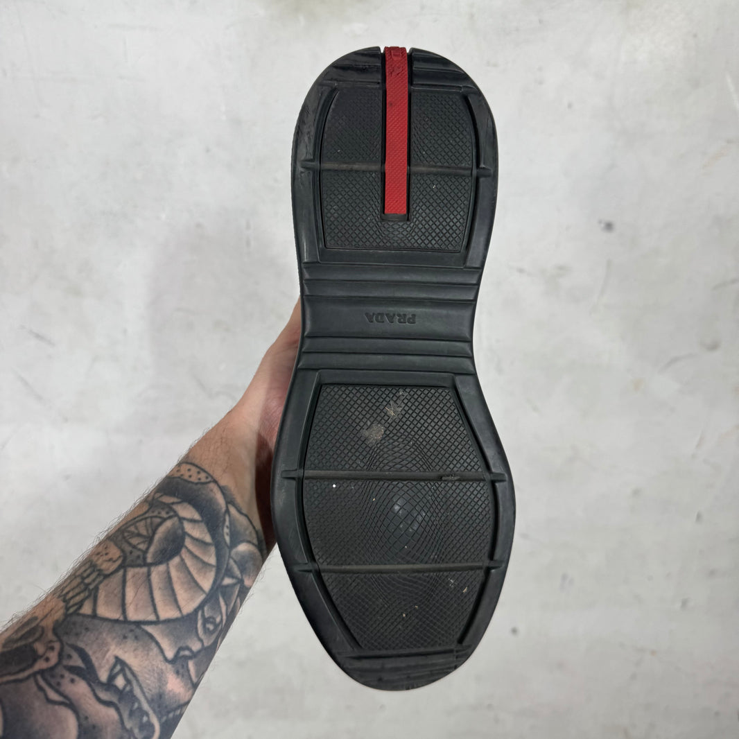 Prada Patent Triple Black High Americas Cup