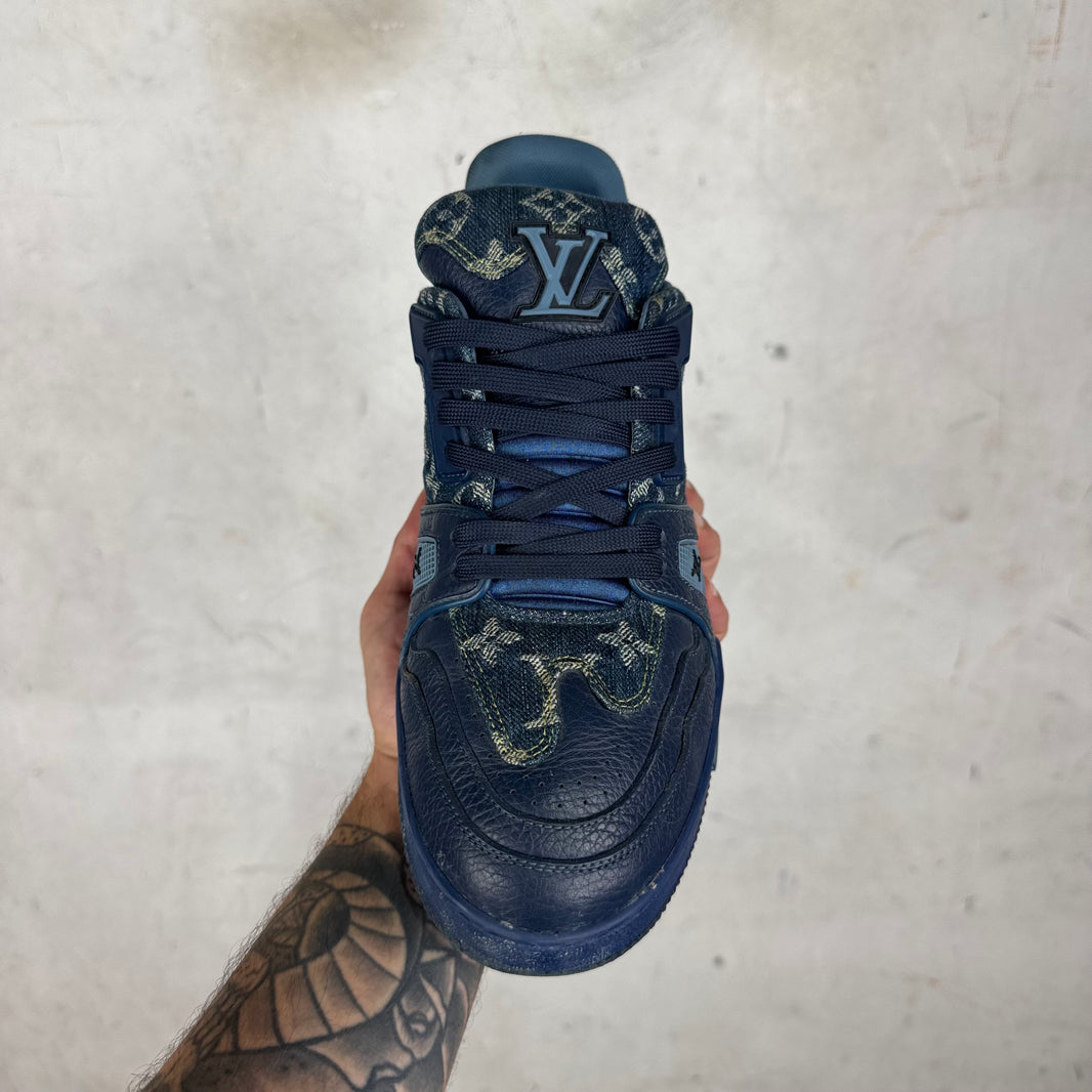 Louis Vuitton x Nigo Denim Monogram Trainers