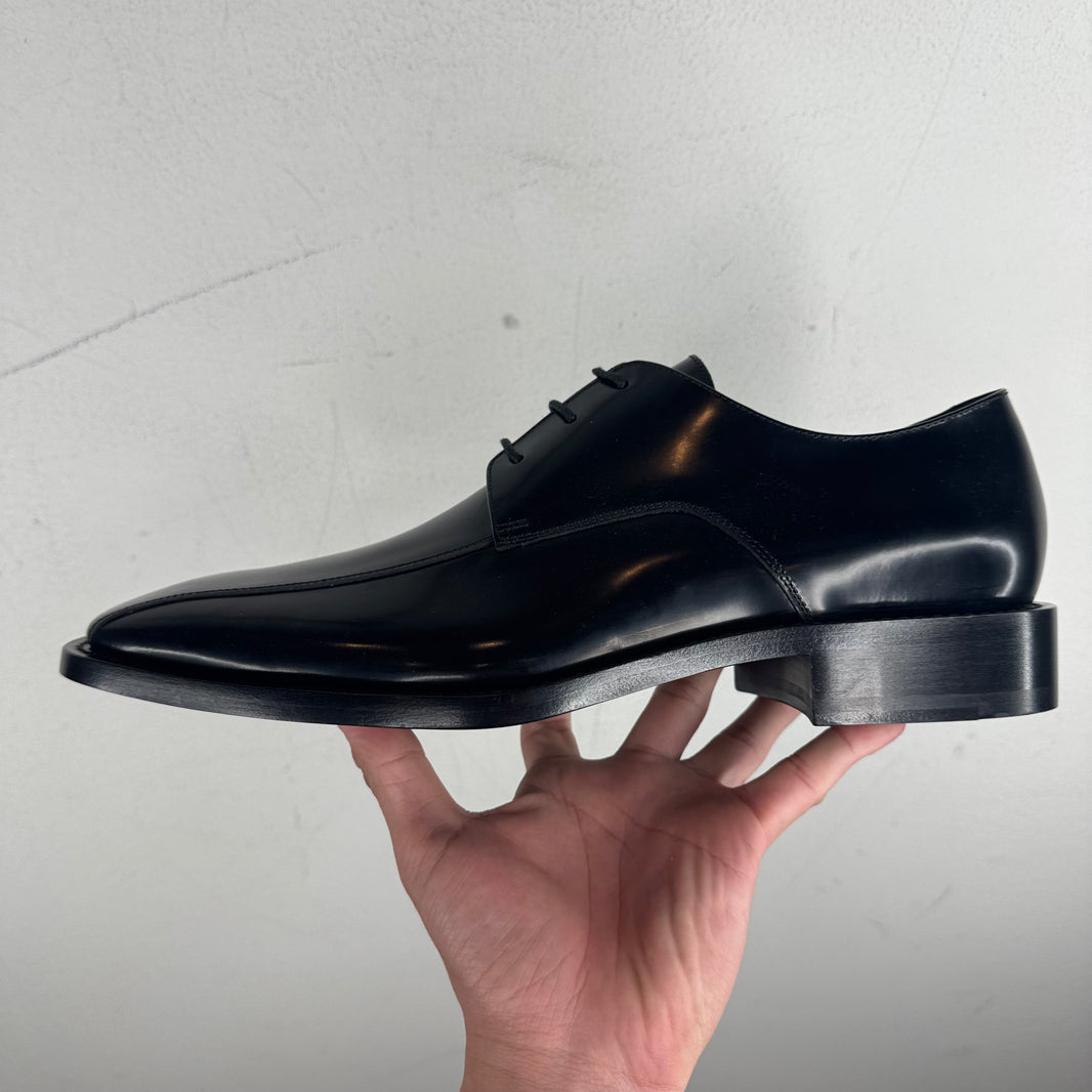 Balenciaga Square Toe Leather Derbies