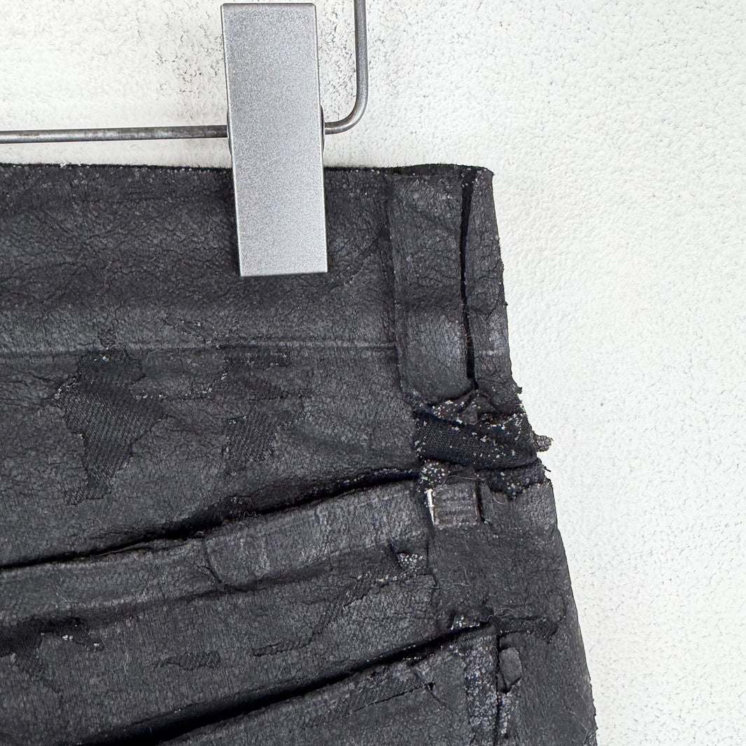 Givenchy Black Cracked Denim Jeans