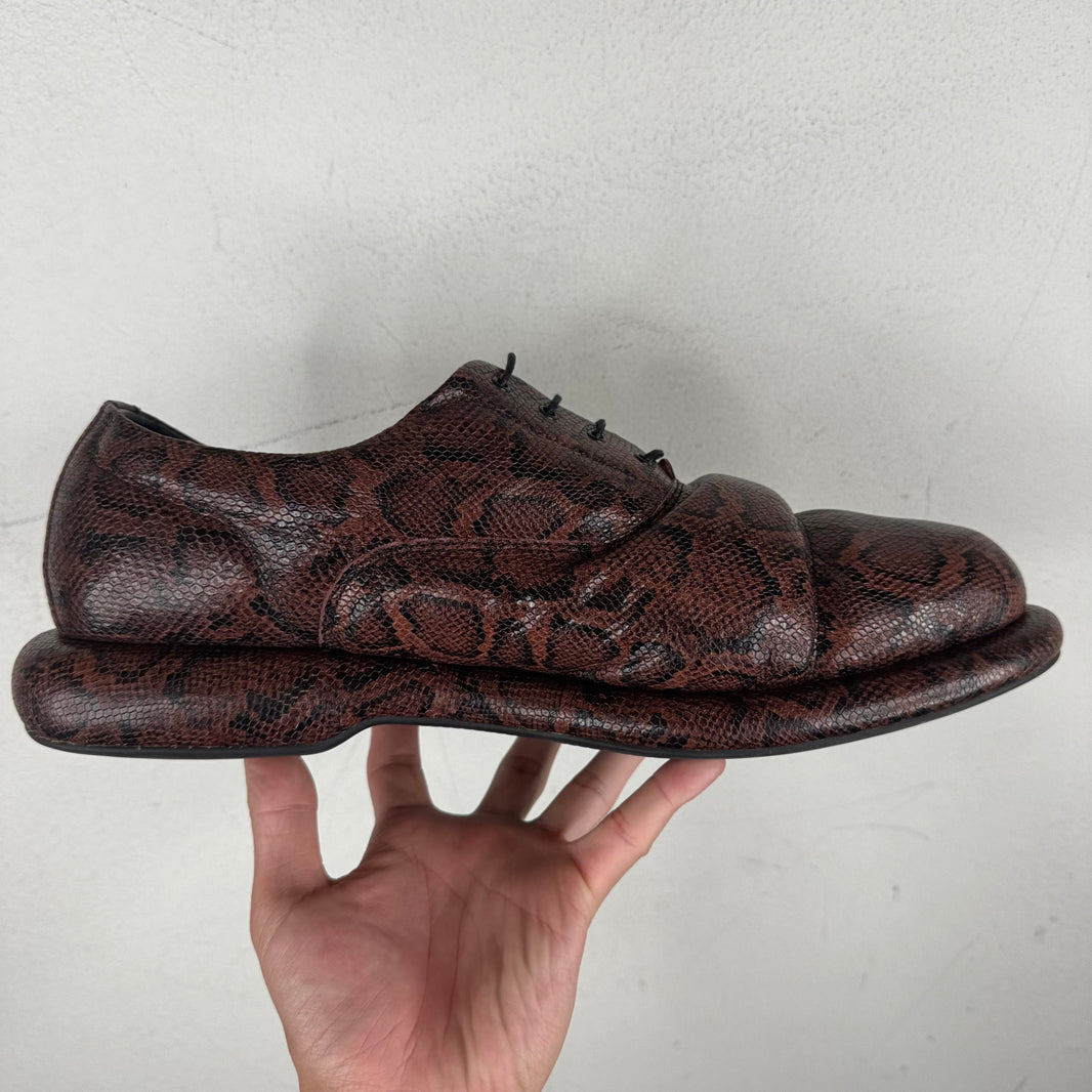 Martine Rose Clark Snakeskin Derbies