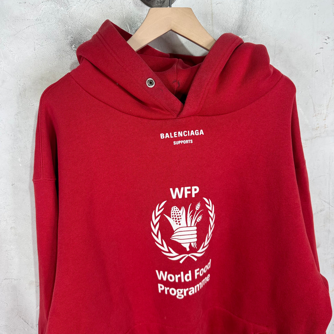 Balenciaga Red WFP Hoodie
