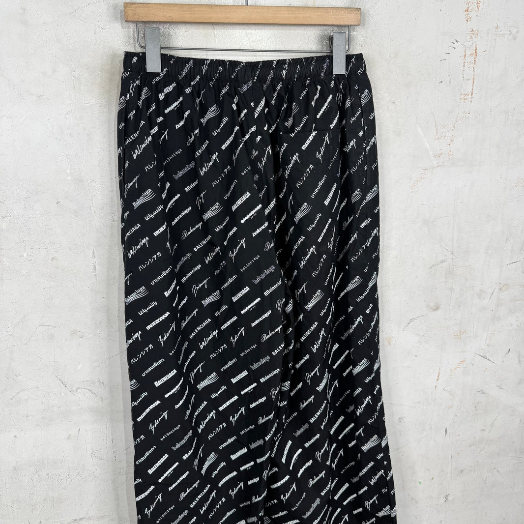 Balenciaga Multi Logo Script Pants