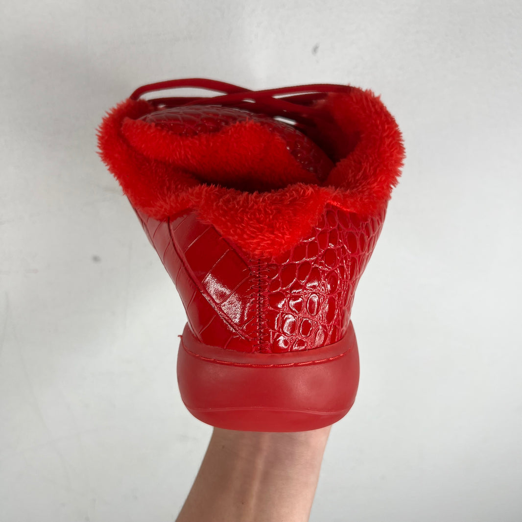 ERL Rouge Croco Vamp Sneakers
