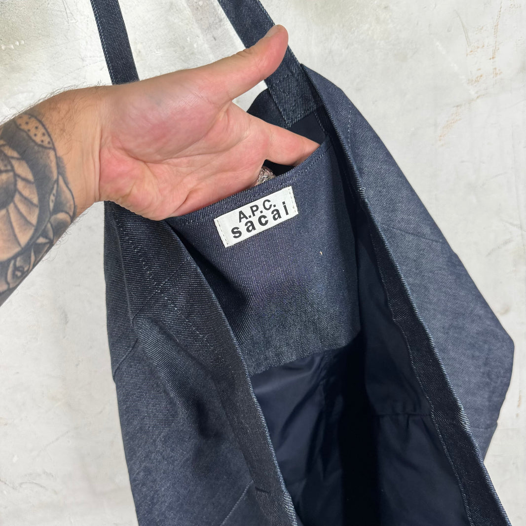 Sacai x APC Denim Tote