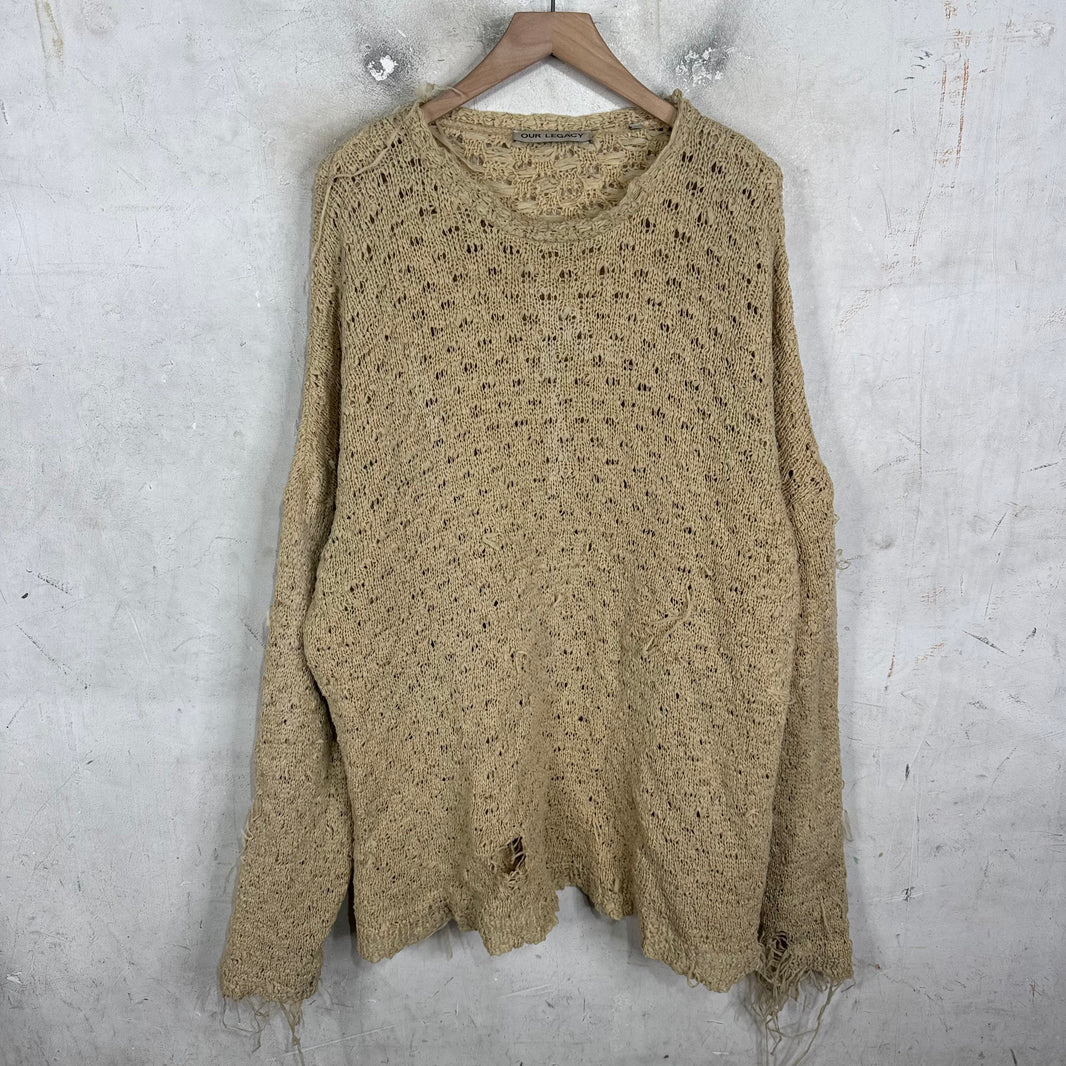 Our Legacy Distressed Popover Roundneck Sweater