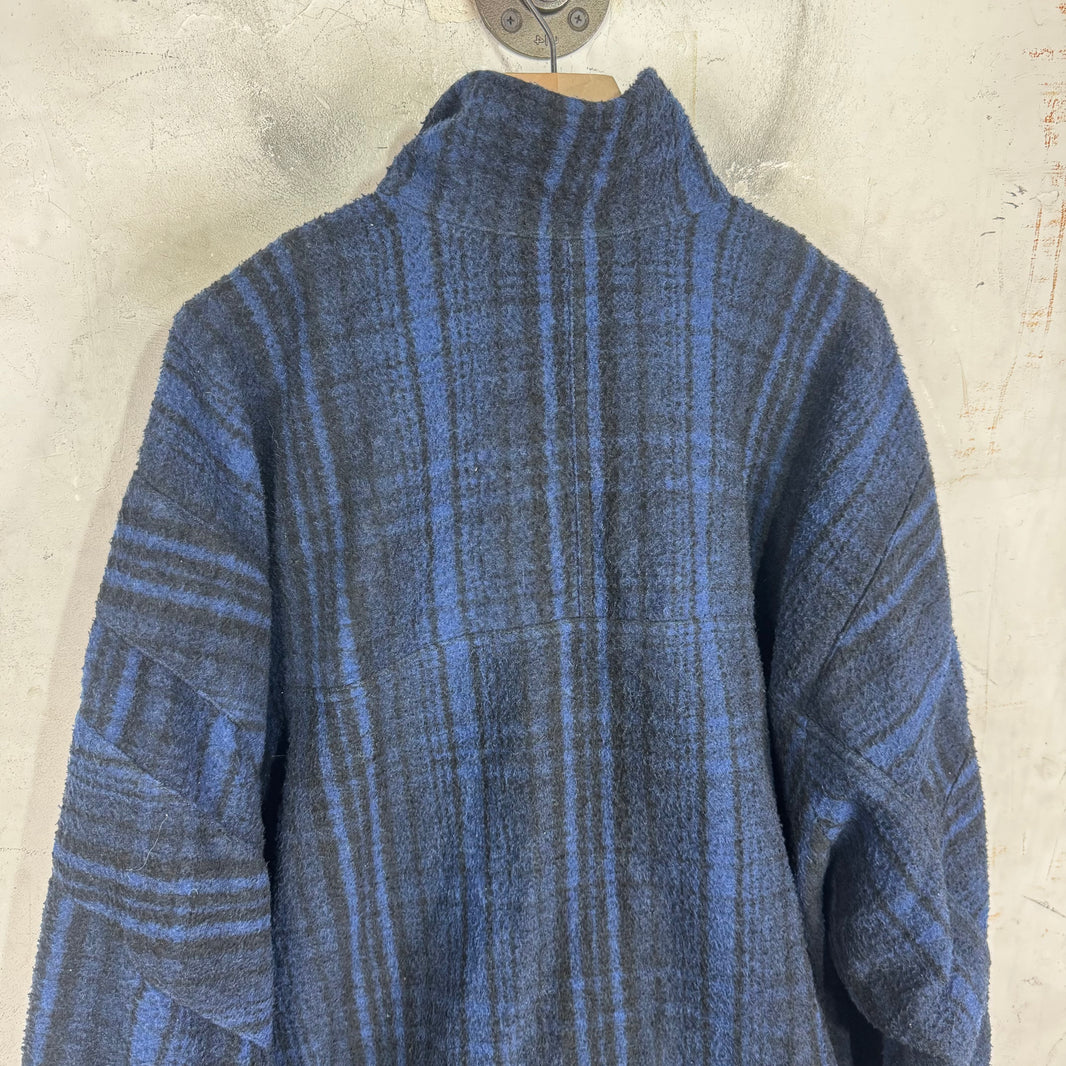 Balenciaga Sporty B Plaid Wool Jacket