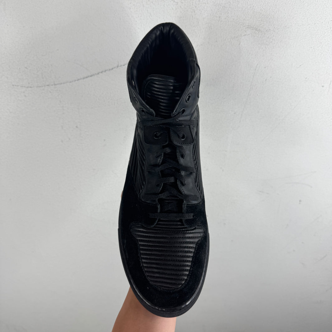 Balenciaga Cotes Pleated Black Sneakers