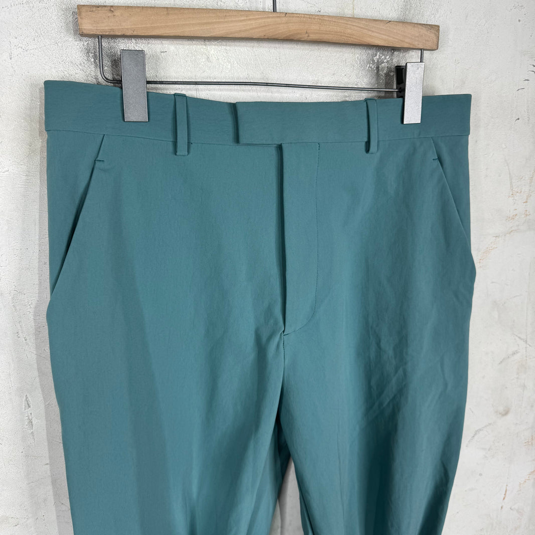 Bottega Veneta Teal Nylon Tied Bondage Pants