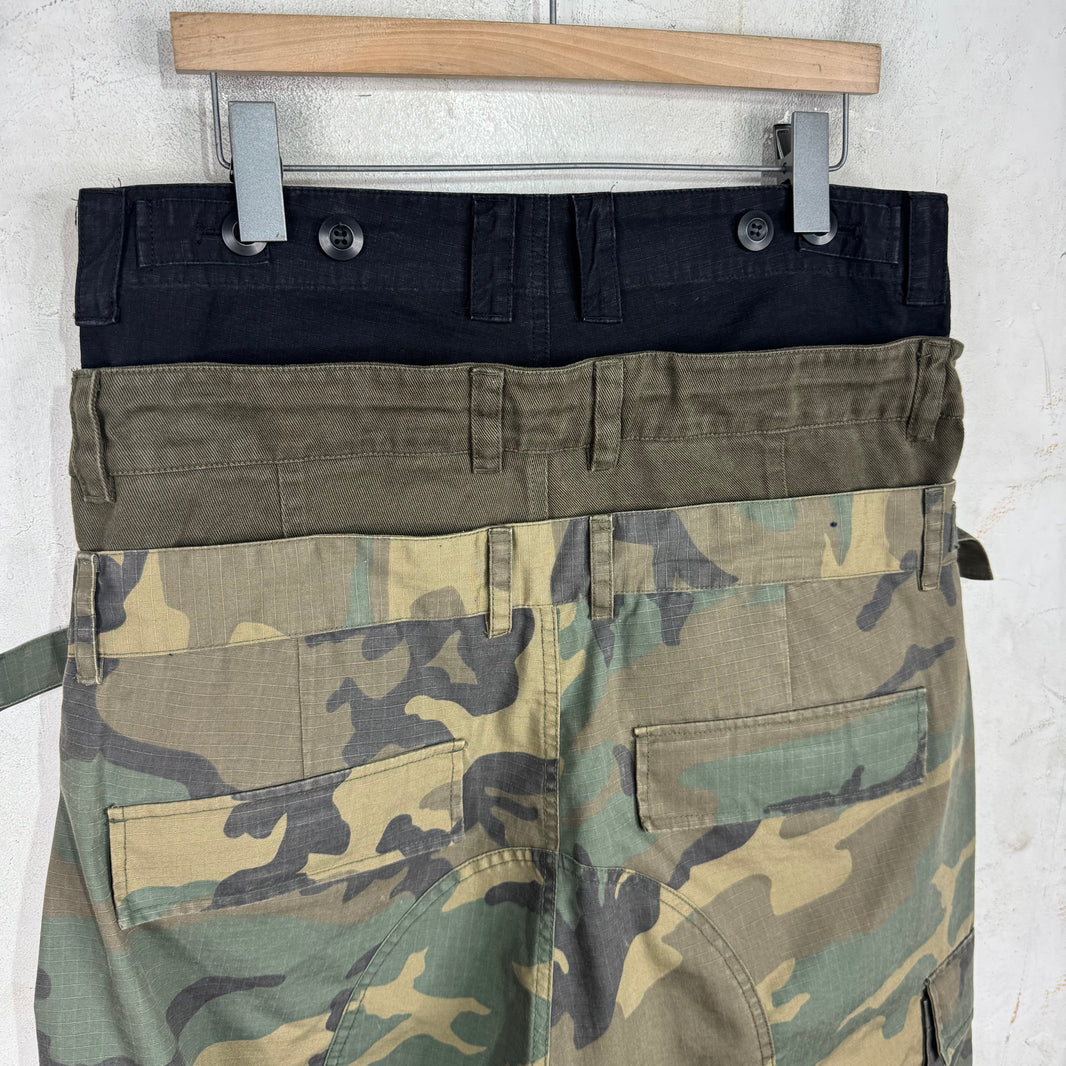 Project G/R Triple Layered Green Camo Cargo Pants