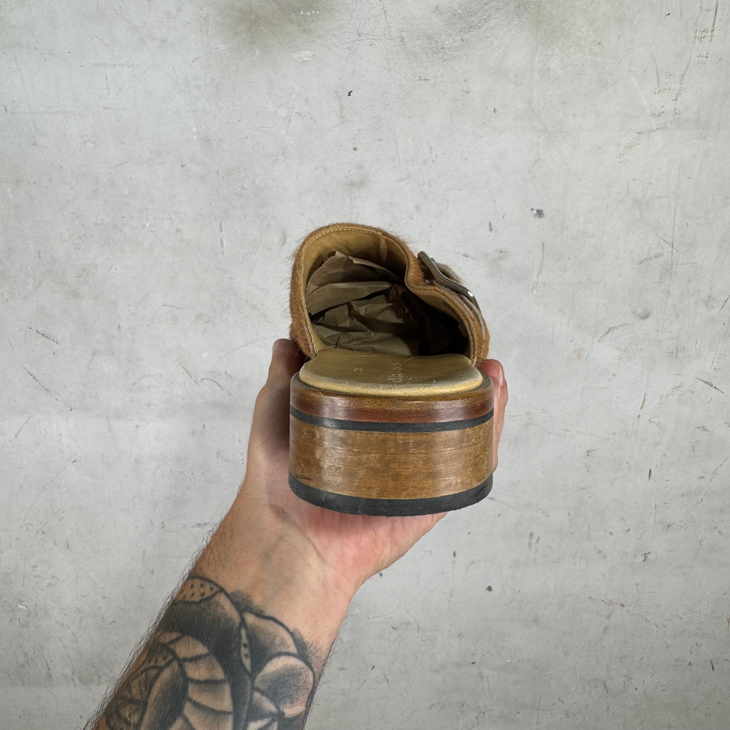 Our Legacy Camel Ponyhair Camion Mules
