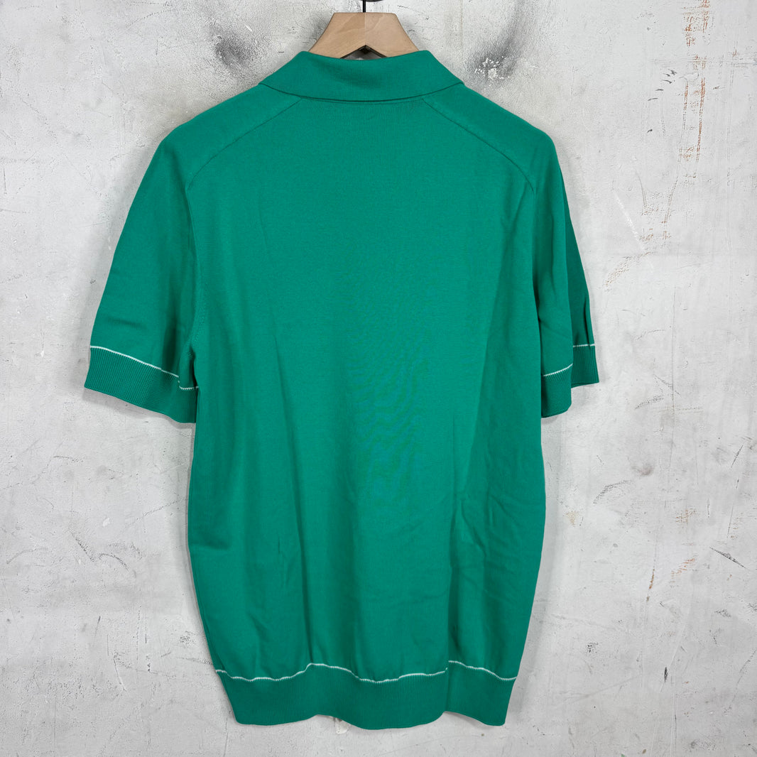 Louis Vuitton Teal Uniformes Knitted Polo