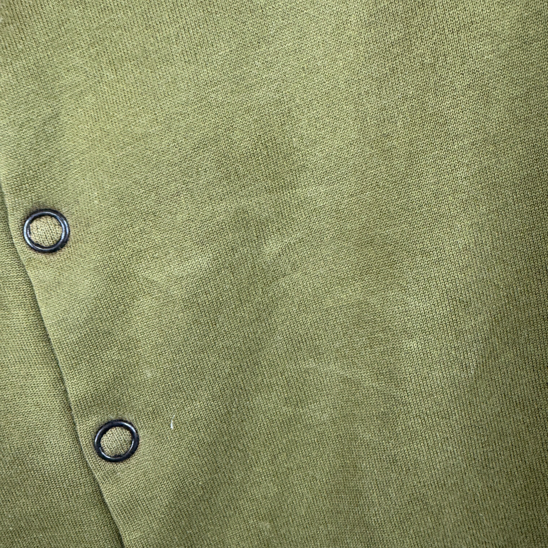 Number Nine Hybrid Knit Detail Snap Button Sweater