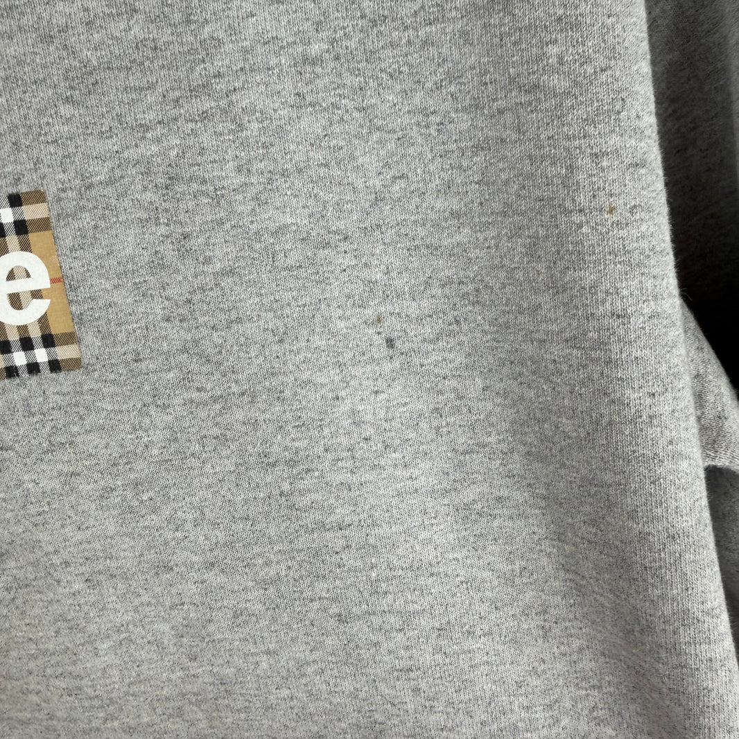 Supreme Burberry Box Logo Hoodie
