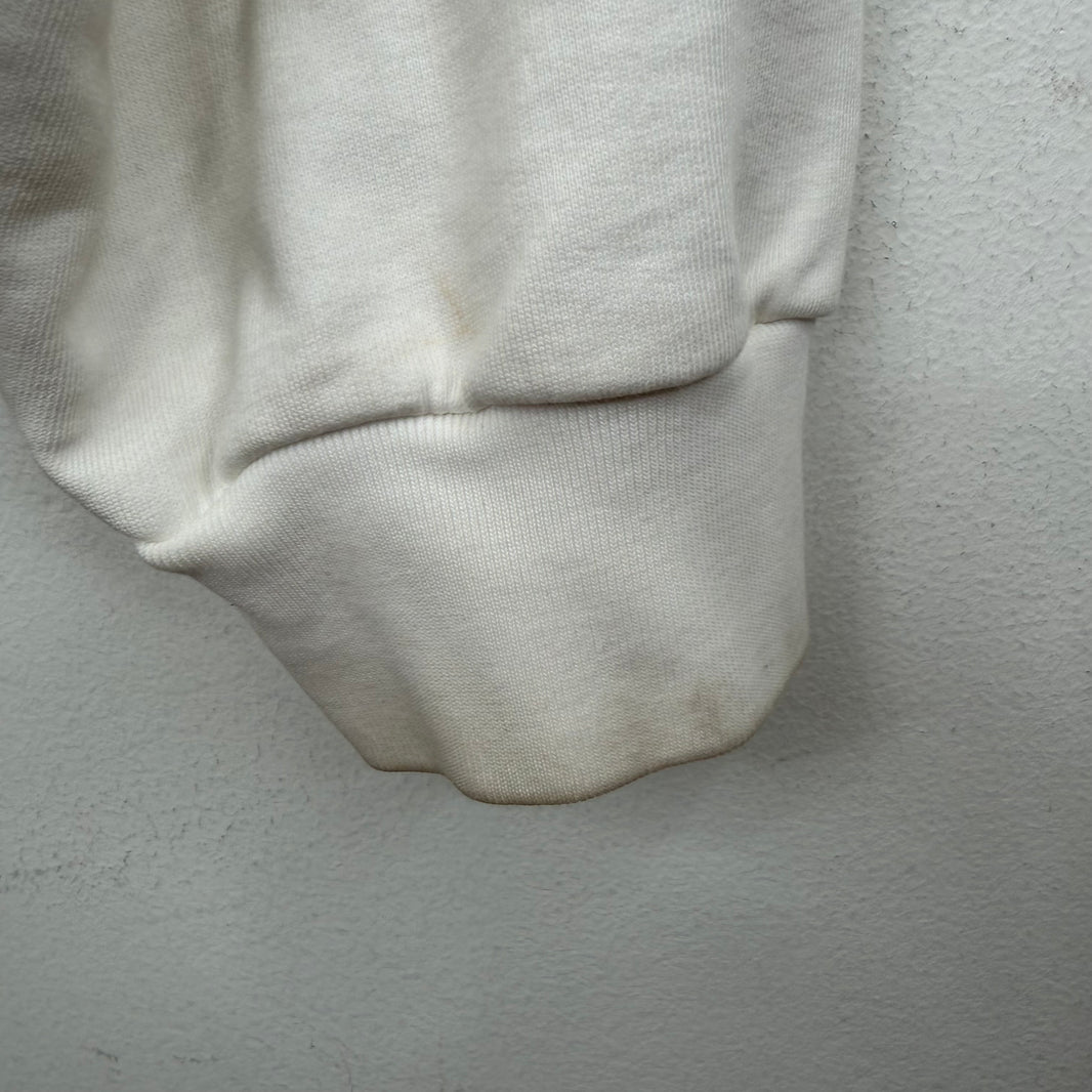 Balenciaga White Soccer Crest Zip Up Hoodie