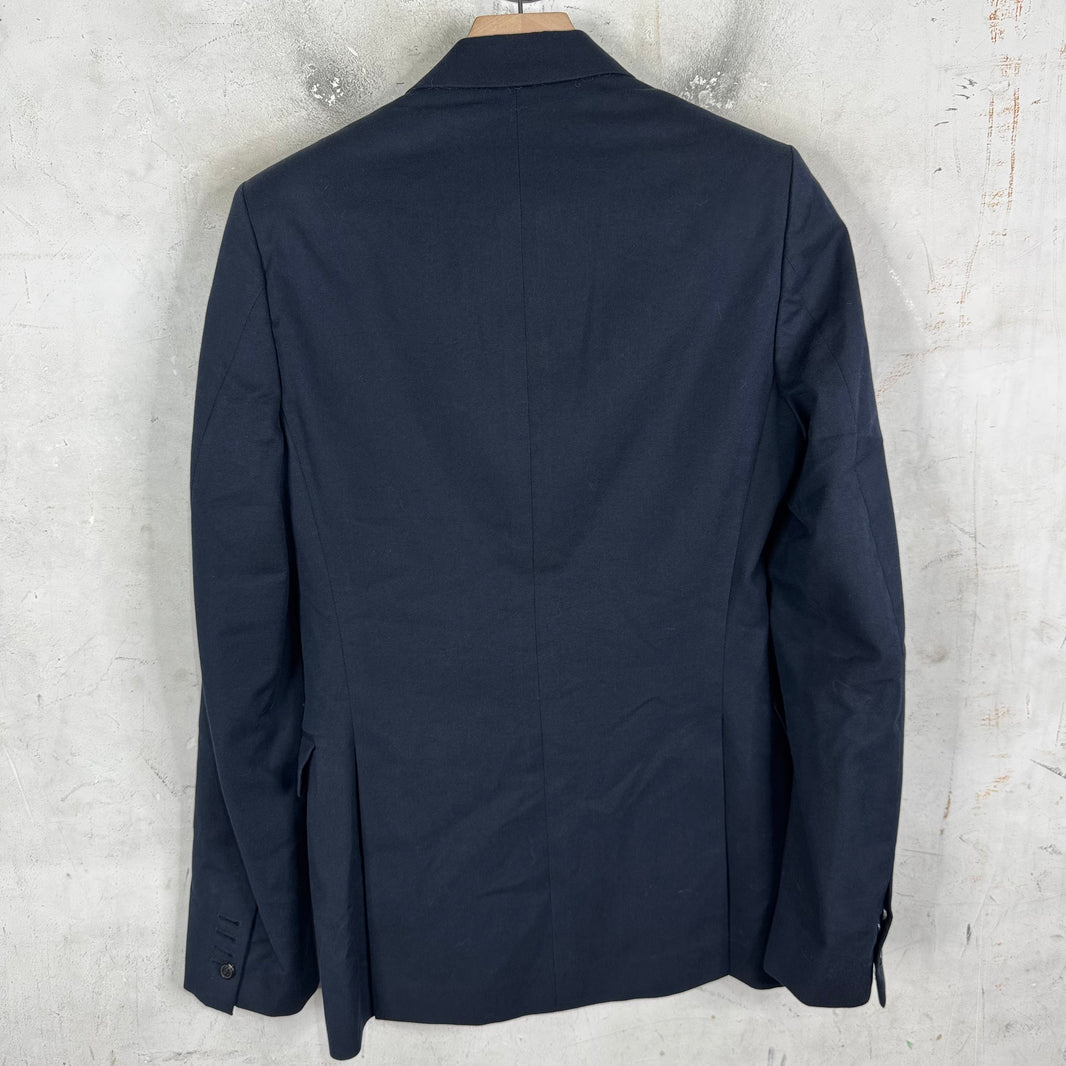 Dries Van Noten Navy Double Breasted Blazer