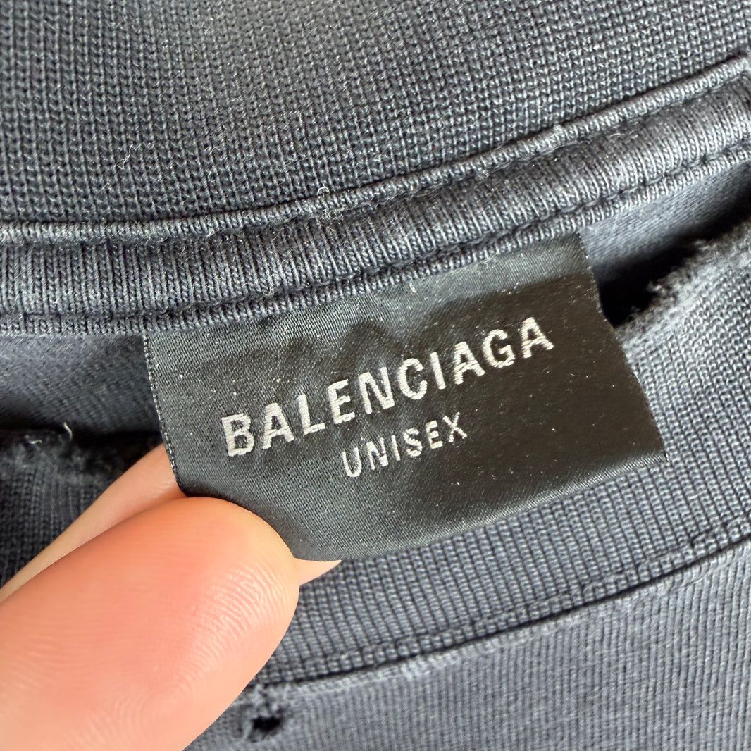 Balenciaga Distressed See Now Buy Now T-Shirt