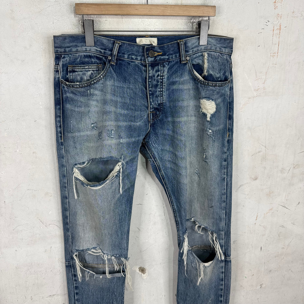 Fear Of God Distressed Japanese Denim Skinny Jeans