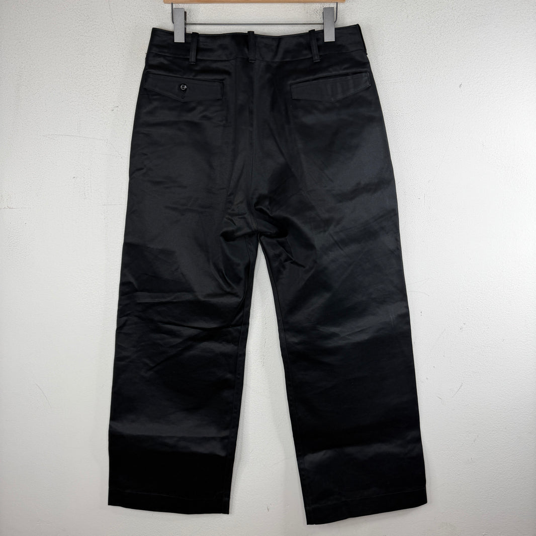 Taiga Takahashi Waxed Black Trousers