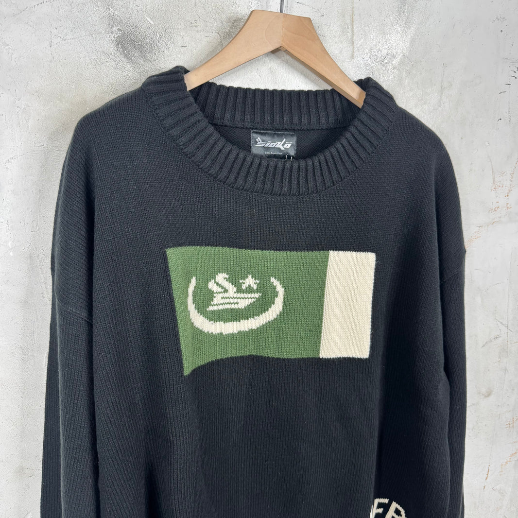 Sicko Pain Flag Knitted Sweater