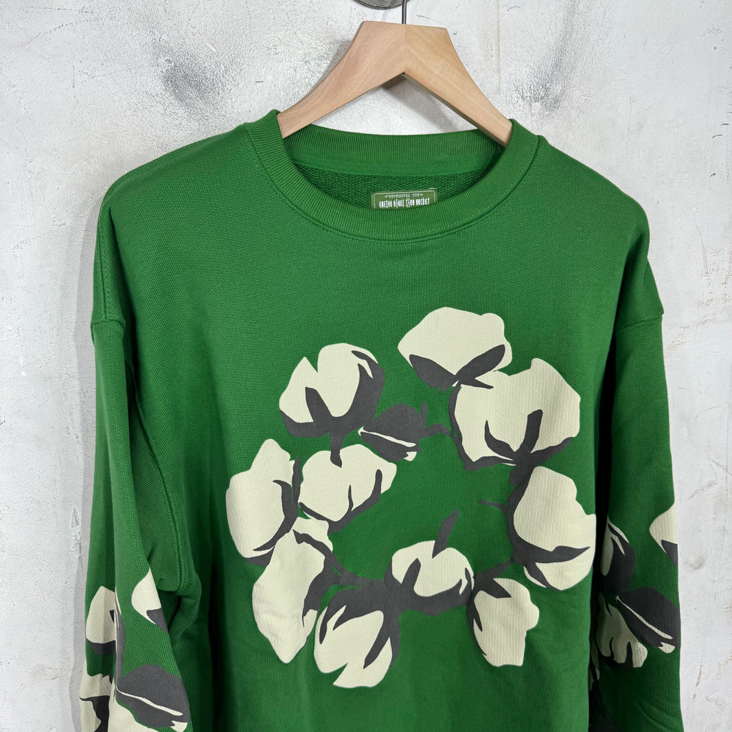 Denim Tears x CPFM Green Wreath Crewneck Sweater