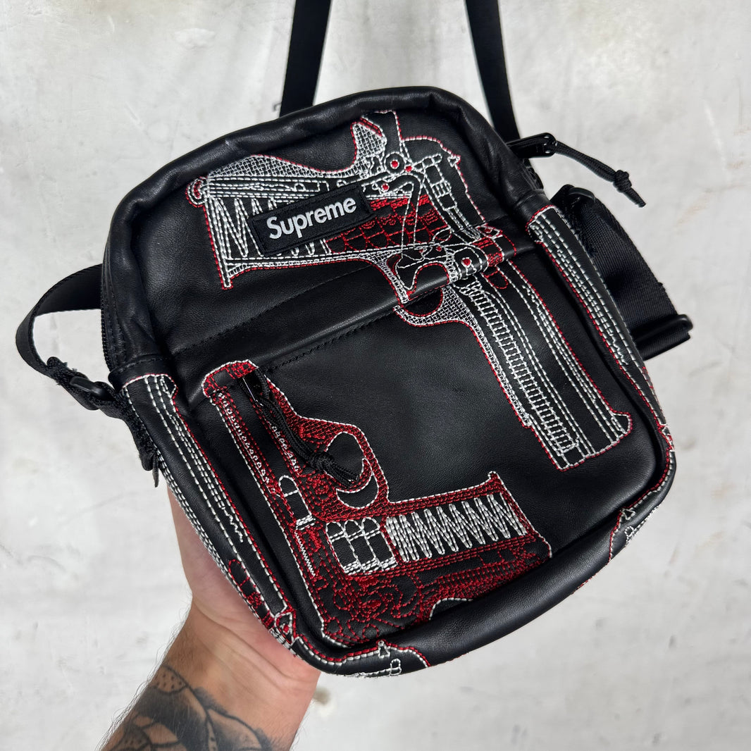 Supreme Leather Guns Side Bag