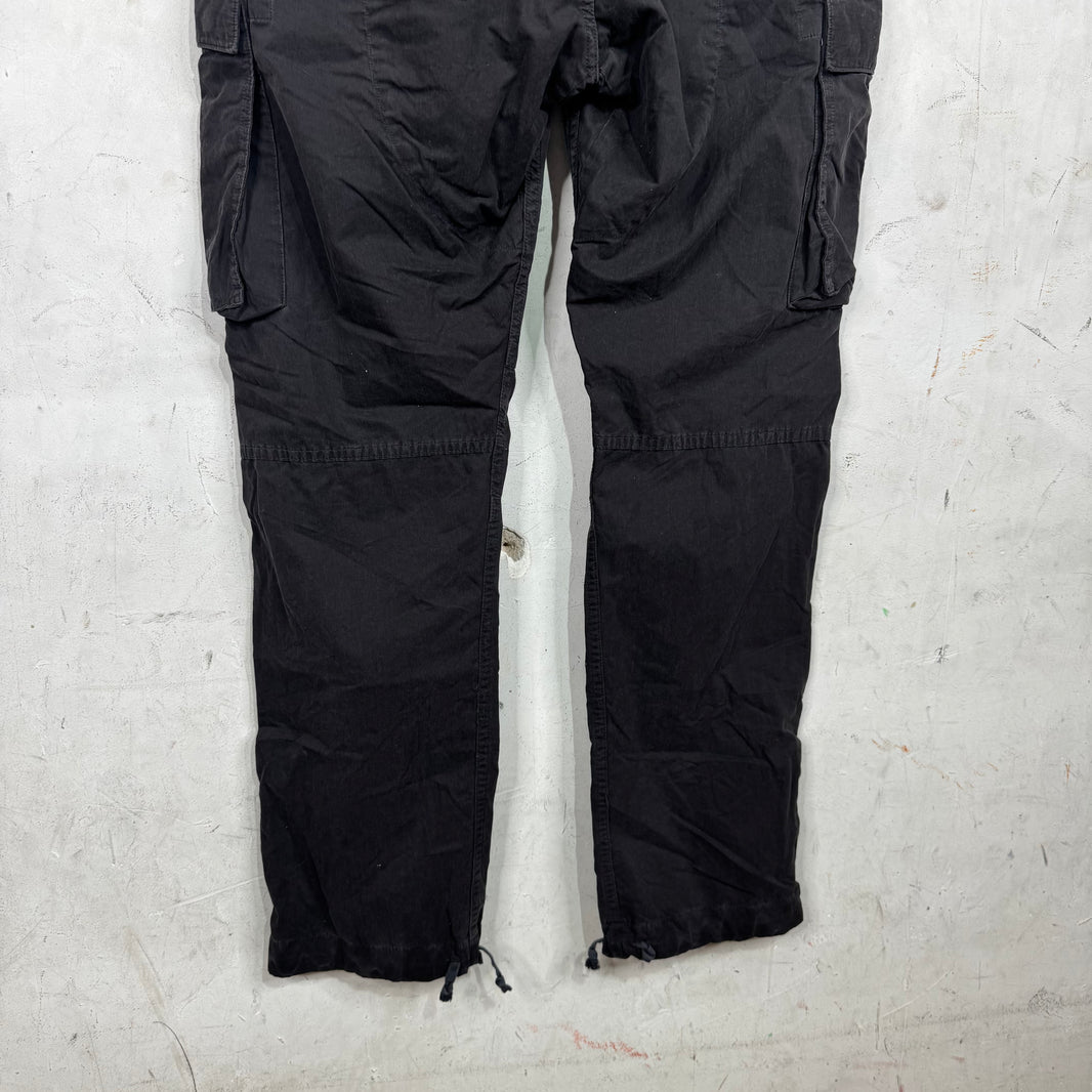 RRL Black Zippered Cargos
