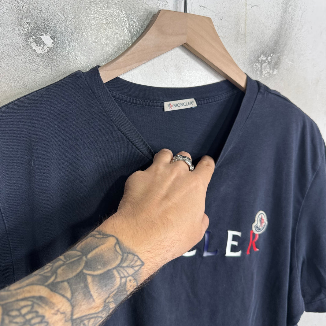 Moncler Navy Logo T-Shirt