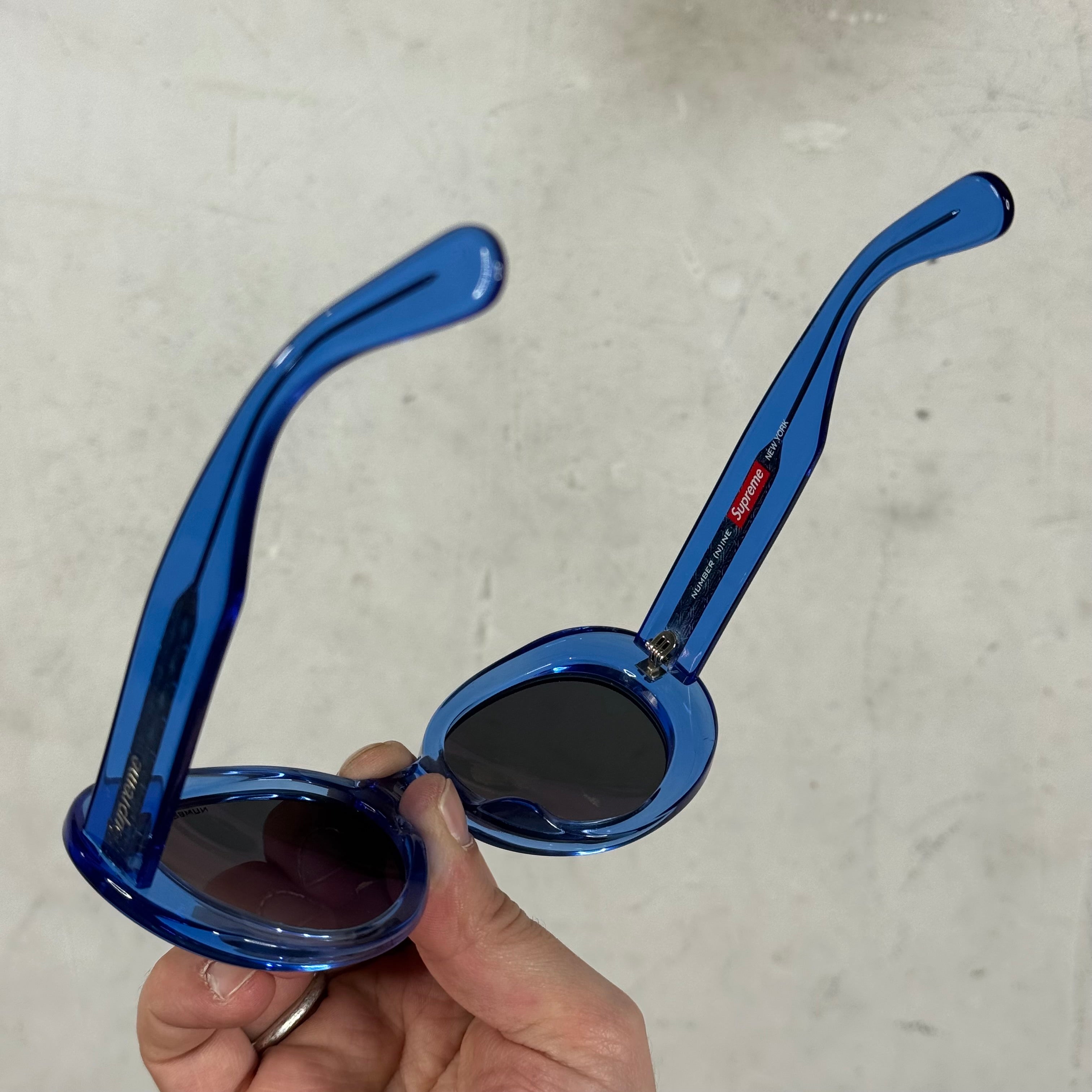 Supreme x Number Nine Blue Sunglasses – www.Lukes.store